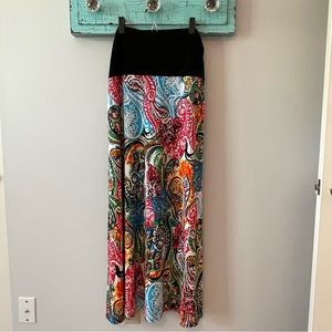🌎🌎🌎 MSK Skirt OR Bandeaux Top Dress. Vivid Paisley- So Fun to Wear! XL, EUC